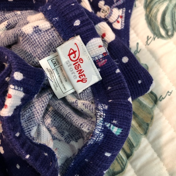 Disney PJ’s Waffle Weave Top and Long Pants - Picture 2 of 7